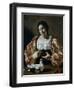 Woman with a Dove, Early 17th Century-Cecco Del Caravaggio-Framed Giclee Print