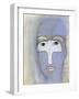 Woman with a dove over her eyes-Marie Bertrand-Framed Giclee Print