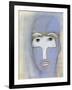 Woman with a dove over her eyes-Marie Bertrand-Framed Giclee Print