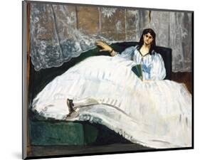 Woman with a Fan, 1862-Edouard Manet-Mounted Art Print