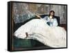 Woman with a Fan, 1862-Edouard Manet-Framed Stretched Canvas