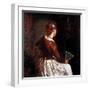 Woman with a Fan, 19Th Century (Painting)-Filippo Palizzi-Framed Giclee Print