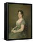 Woman with a Fan, C.1805-06 (Oil on Canvas)-Francisco Jose de Goya y Lucientes-Framed Stretched Canvas