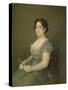 Woman with a Fan, C.1805-06 (Oil on Canvas)-Francisco Jose de Goya y Lucientes-Stretched Canvas
