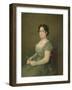 Woman with a Fan, C.1805-06 (Oil on Canvas)-Francisco Jose de Goya y Lucientes-Framed Giclee Print