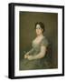 Woman with a Fan, C.1805-06 (Oil on Canvas)-Francisco Jose de Goya y Lucientes-Framed Giclee Print