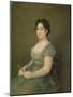 Woman with a Fan, C.1805-06 (Oil on Canvas)-Francisco Jose de Goya y Lucientes-Mounted Giclee Print