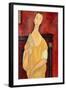 Woman with a Fan (Lunia Czechowska) 1919-Amedeo Modigliani-Framed Giclee Print