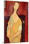 Woman with a Fan (Lunia Czechowska) 1919-Amedeo Modigliani-Mounted Giclee Print