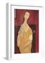 Woman with a Fan-Amedeo Modigliani-Framed Premium Giclee Print