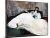 Woman with a Fan-Edouard Manet-Mounted Giclee Print