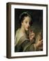 Woman with a Glass of Wine-Philippe Mercier-Framed Giclee Print