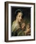 Woman with a Glass of Wine-Philippe Mercier-Framed Giclee Print