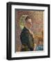 Woman with a Green Scarf, 1893-Camille Pissarro-Framed Giclee Print