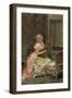 Woman with a Guitar, C.1870 (Oil on Panel)-Raimundo De Madrazo Y Garreta-Framed Giclee Print