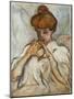 Woman with a Hair Chignon; Femme Au Chignon, (Oil on Canvas)-Louis Valtat-Mounted Giclee Print