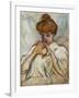 Woman with a Hair Chignon; Femme Au Chignon, (Oil on Canvas)-Louis Valtat-Framed Giclee Print