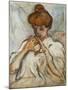 Woman with a Hair Chignon; Femme Au Chignon, (Oil on Canvas)-Louis Valtat-Mounted Giclee Print