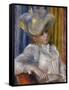 Woman with a Hat (Femme Au Chapea), 1891-Pierre-Auguste Renoir-Framed Stretched Canvas