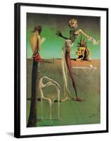 Woman with a Head of Roses-Salvador Dalí-Framed Art Print