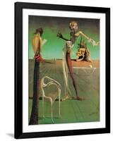 Woman with a Head of Roses-Salvador Dalí-Framed Art Print