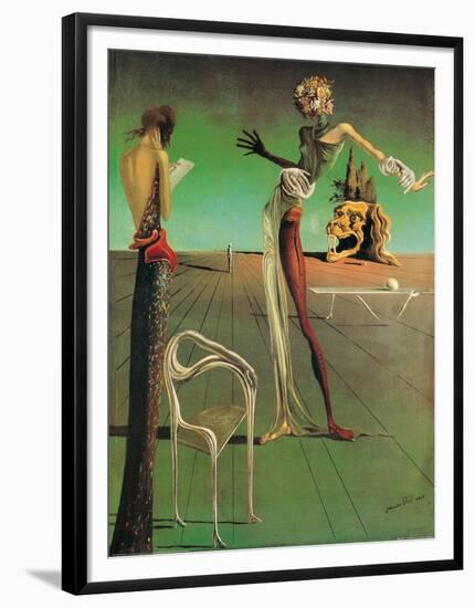 Woman with a Head of Roses-Salvador Dalí-Framed Art Print