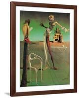 Woman with a Head of Roses-Salvador Dalí-Framed Art Print