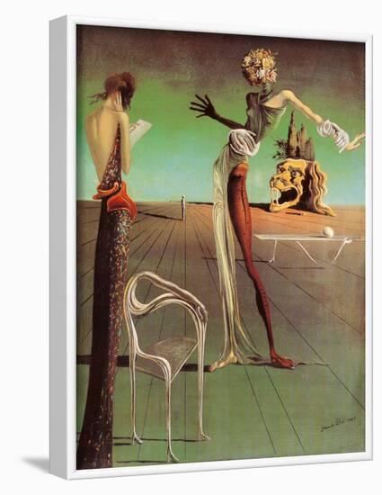 Woman with a Head of Roses-Salvador Dalí-Framed Art Print