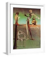 Woman with a Head of Roses-Salvador Dalí-Framed Art Print