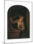 Woman with a Lighted Candle at a Window-Gerard Dou-Mounted Giclee Print