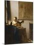 Woman with a Lute, C.1662-1663-Johannes Vermeer-Mounted Premium Giclee Print