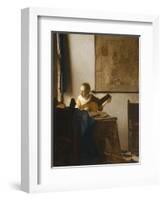 Woman with a Lute, C.1662-1663-Johannes Vermeer-Framed Giclee Print