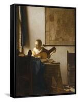 Woman with a Lute, C.1662-1663-Johannes Vermeer-Framed Stretched Canvas