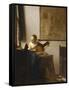 Woman with a Lute, C.1662-1663-Johannes Vermeer-Framed Stretched Canvas