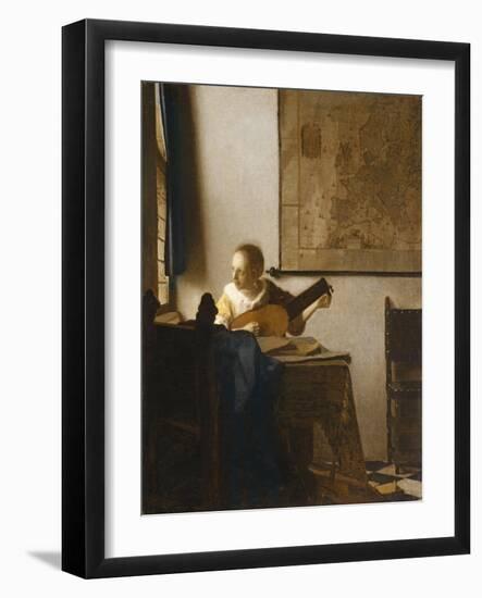 Woman with a Lute, C.1662-1663-Johannes Vermeer-Framed Giclee Print