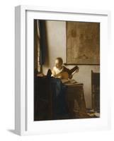 Woman with a Lute, C.1662-1663-Johannes Vermeer-Framed Giclee Print