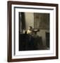 Woman with a Lute Near a Window-Jan Vermeer-Framed Premium Giclee Print