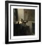 Woman with a Lute Near a Window-Jan Vermeer-Framed Premium Giclee Print