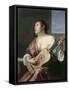 Woman with a Lute-Jan Gerritsz. van Bronckhorst-Framed Stretched Canvas