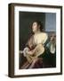 Woman with a Lute-Jan Gerritsz. van Bronckhorst-Framed Giclee Print