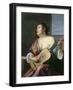 Woman with a Lute-Jan Gerritsz. van Bronckhorst-Framed Giclee Print
