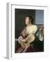 Woman with a Lute-Jan Gerritsz. van Bronckhorst-Framed Giclee Print
