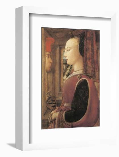 Woman with a Man at a Window-Filippino Lippi-Framed Premium Giclee Print