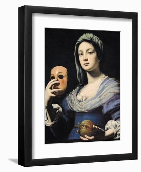 Woman with a Mask-Lorenzo Lippi-Framed Giclee Print