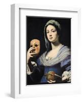 Woman with a Mask-Lorenzo Lippi-Framed Giclee Print