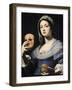 Woman with a Mask-Lorenzo Lippi-Framed Giclee Print