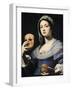 Woman with a Mask-Lorenzo Lippi-Framed Giclee Print