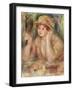 Woman with a Mirror, circa 1915-Pierre-Auguste Renoir-Framed Giclee Print