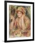 Woman with a Mirror, circa 1915-Pierre-Auguste Renoir-Framed Giclee Print