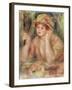 Woman with a Mirror, circa 1915-Pierre-Auguste Renoir-Framed Giclee Print